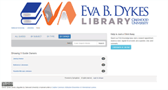 Desktop Screenshot of libguides.oakwood.edu